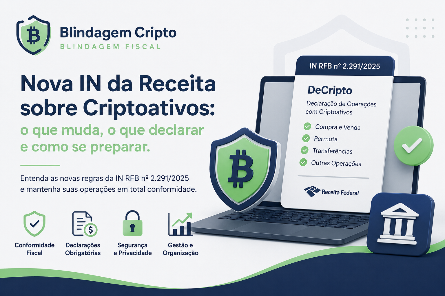 DeCripto Receita Federal criptoativos 2026 IN 2291 CARF declaração fiscal Bitcoin