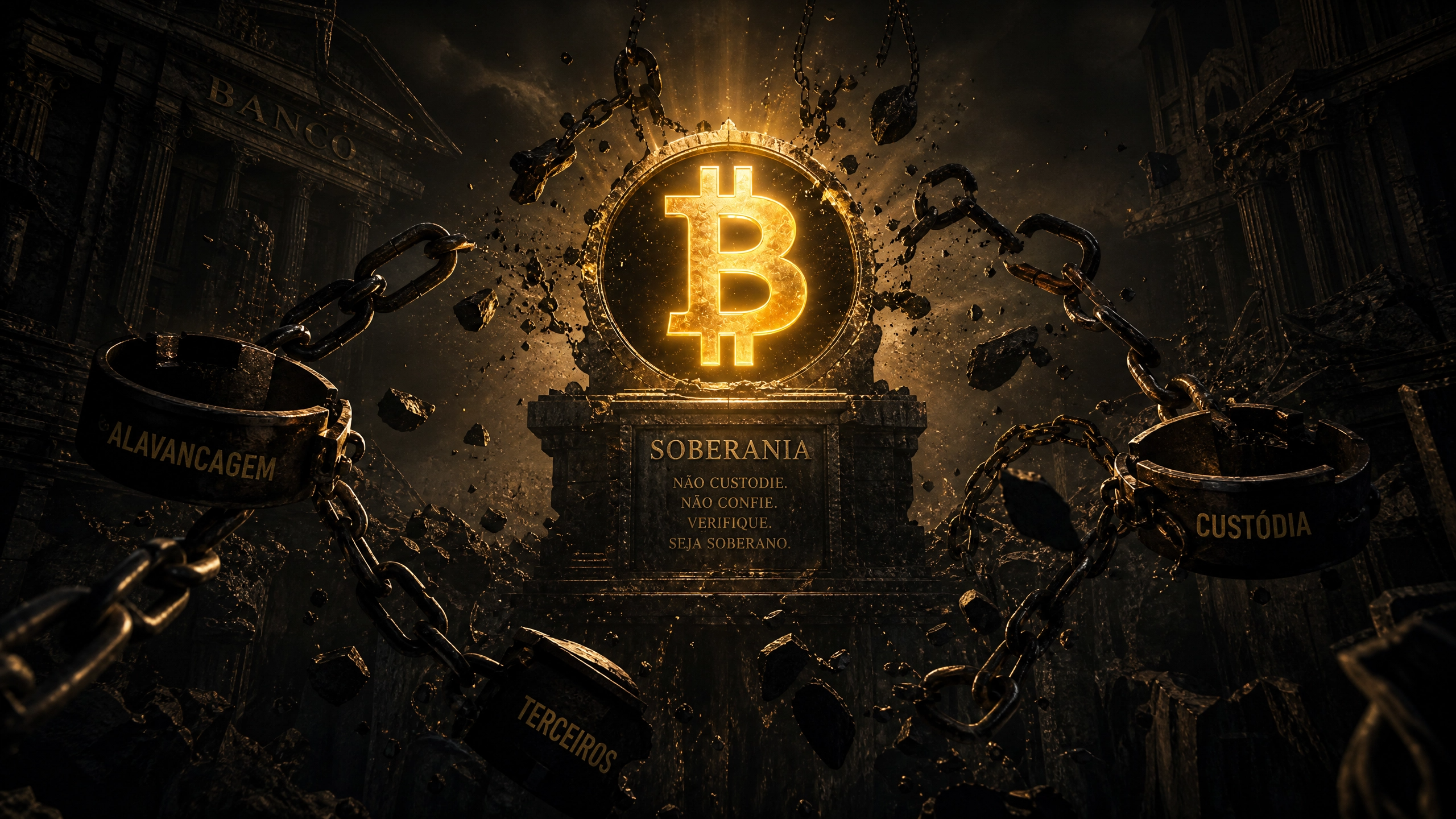 via negativa Bitcoin alavancagem custódia soberania